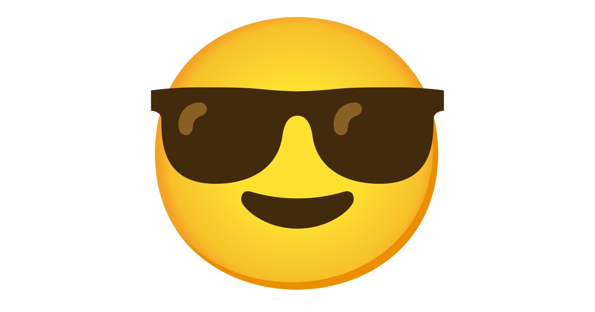 😎  Smiling Face With Sunglasses
