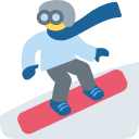 Twitter (Twemoji 14.0)  🏂  Snowboarder Emoji