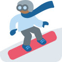 Twitter (Twemoji 14.0)  🏂🏾  Snowboarder: Medium-dark Skin Tone Emoji