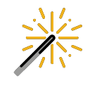 OpenMoji 13.1  🎇  Sparkler Emoji
