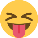 Twitter (Twemoji 14.0)  😝  Squinting Face With Tongue Emoji