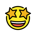 OpenMoji 13.1  🤩  Star-struck Emoji
