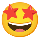 Google (Android 12L)  🤩  Star-struck Emoji