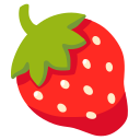 Google (Android 12L)  🍓  Strawberry Emoji