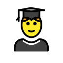 OpenMoji 13.1  🧑‍🎓  Student Emoji