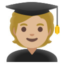 Google (Android 12L)  🧑🏼‍🎓  Student: Medium-light Skin Tone Emoji