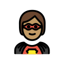 OpenMoji 13.1  🦸🏽  Superhero: Medium Skin Tone Emoji