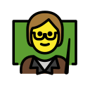 OpenMoji 13.1  🧑‍🏫  Teacher Emoji