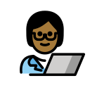 OpenMoji 13.1  🧑🏾‍💻  Technologist: Medium-dark Skin Tone Emoji