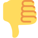 Twitter (Twemoji 14.0)  👎  Thumbs Down Emoji