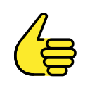 OpenMoji 13.1  👍  Thumbs Up Emoji