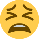 Twitter (Twemoji 14.0)  😫  Tired Face Emoji