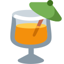 Twitter (Twemoji 14.0)  🍹  Tropical Drink Emoji