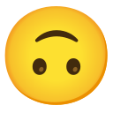 Google (Android 12L)  🙃  Upside-down Face Emoji