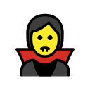 OpenMoji 13.1  🧛  Vampire Emoji