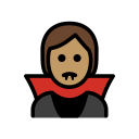 OpenMoji 13.1  🧛🏽  Vampire: Medium Skin Tone Emoji