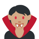 Twitter (Twemoji 14.0)  🧛🏽  Vampire: Medium Skin Tone Emoji
