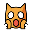 OpenMoji 13.1  🙀  Weary Cat Emoji