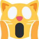Twitter (Twemoji 14.0)  🙀  Weary Cat Emoji