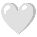 Google (Android 12L)  🤍  White Heart Emoji