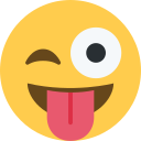 Twitter (Twemoji 14.0)  😜  Winking Face With Tongue Emoji