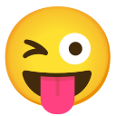 Google (Android 12L)  😜  Winking Face With Tongue Emoji