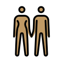 OpenMoji 13.1  👫🏽  Woman And Man Holding Hands: Medium Skin Tone Emoji