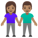 Google (Android 12L)  👫🏽  Woman And Man Holding Hands: Medium Skin Tone Emoji