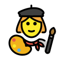 OpenMoji 13.1  👩‍🎨  Woman Artist Emoji