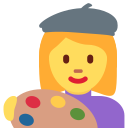 Twitter (Twemoji 14.0)  👩‍🎨  Woman Artist Emoji