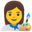 Google (Android 12L)  👩‍🎨  Woman Artist Emoji