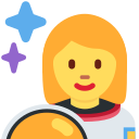 Twitter (Twemoji 14.0)  👩‍🚀  Woman Astronaut Emoji