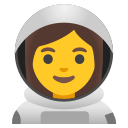 Google (Android 12L)  👩‍🚀  Woman Astronaut Emoji