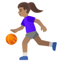 Google (Android 12L)  ⛹🏽‍♀️  Woman Bouncing Ball: Medium Skin Tone Emoji