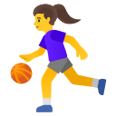 Google (Android 12L)  ⛹️‍♀️  Woman Bouncing Ball Emoji