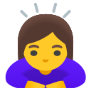 Google (Android 12L)  🙇‍♀️  Woman Bowing Emoji
