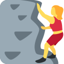 Twitter (Twemoji 14.0)  🧗‍♀️  Woman Climbing Emoji