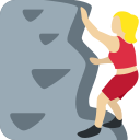 Twitter (Twemoji 14.0)  🧗🏼‍♀️  Woman Climbing: Medium-light Skin Tone Emoji