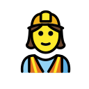 OpenMoji 13.1  👷‍♀️  Woman Construction Worker Emoji