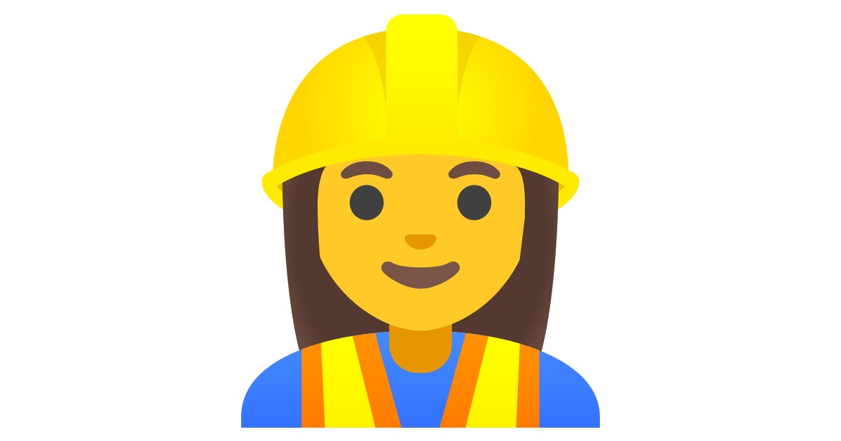 👷‍♀️  Woman Construction Worker
