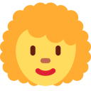 Twitter (Twemoji 14.0)  👩‍🦱  Woman: Curly Hair Emoji