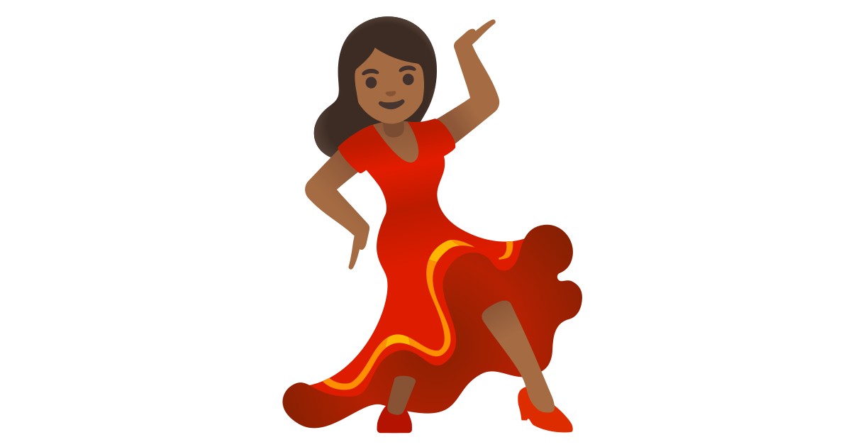 💃🏾  Woman Dancing: Medium-dark Skin Tone