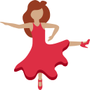 Twitter (Twemoji 14.0)  💃🏽  Woman Dancing: Medium Skin Tone Emoji