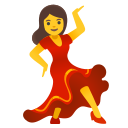 Google (Android 12L)  💃  Woman Dancing Emoji