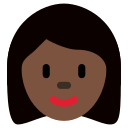 Twitter (Twemoji 14.0)  👩🏿  Woman: Dark Skin Tone Emoji