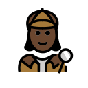 OpenMoji 13.1  🕵🏿‍♀️  Woman Detective: Dark Skin Tone Emoji