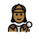 OpenMoji 13.1  🕵🏾‍♀️  Woman Detective: Medium-dark Skin Tone Emoji