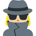 Twitter (Twemoji 14.0)  🕵🏼‍♀️  Woman Detective: Medium-light Skin Tone Emoji