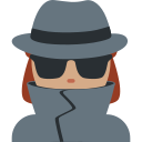 Twitter (Twemoji 14.0)  🕵🏽‍♀️  Woman Detective: Medium Skin Tone Emoji