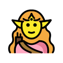 OpenMoji 13.1  🧝‍♀️  Woman Elf Emoji